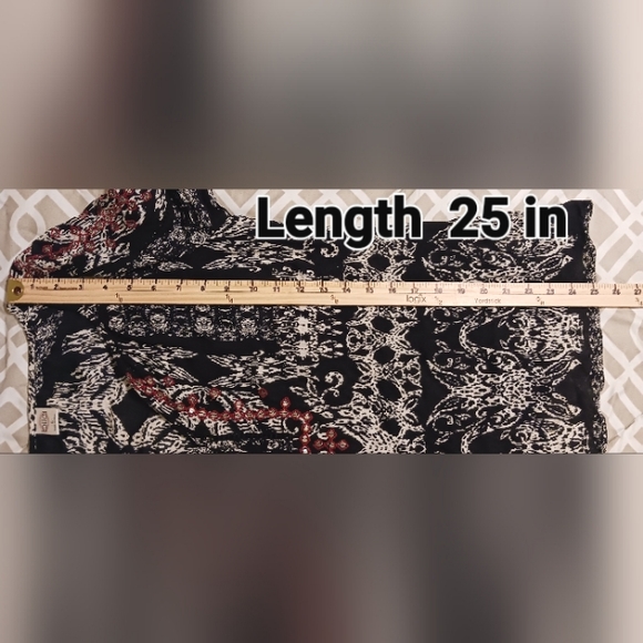 Bila Peasant Boho Black White Embroidered Flared Sleeve Womens Size Small Blouse - Picture 10 of 10